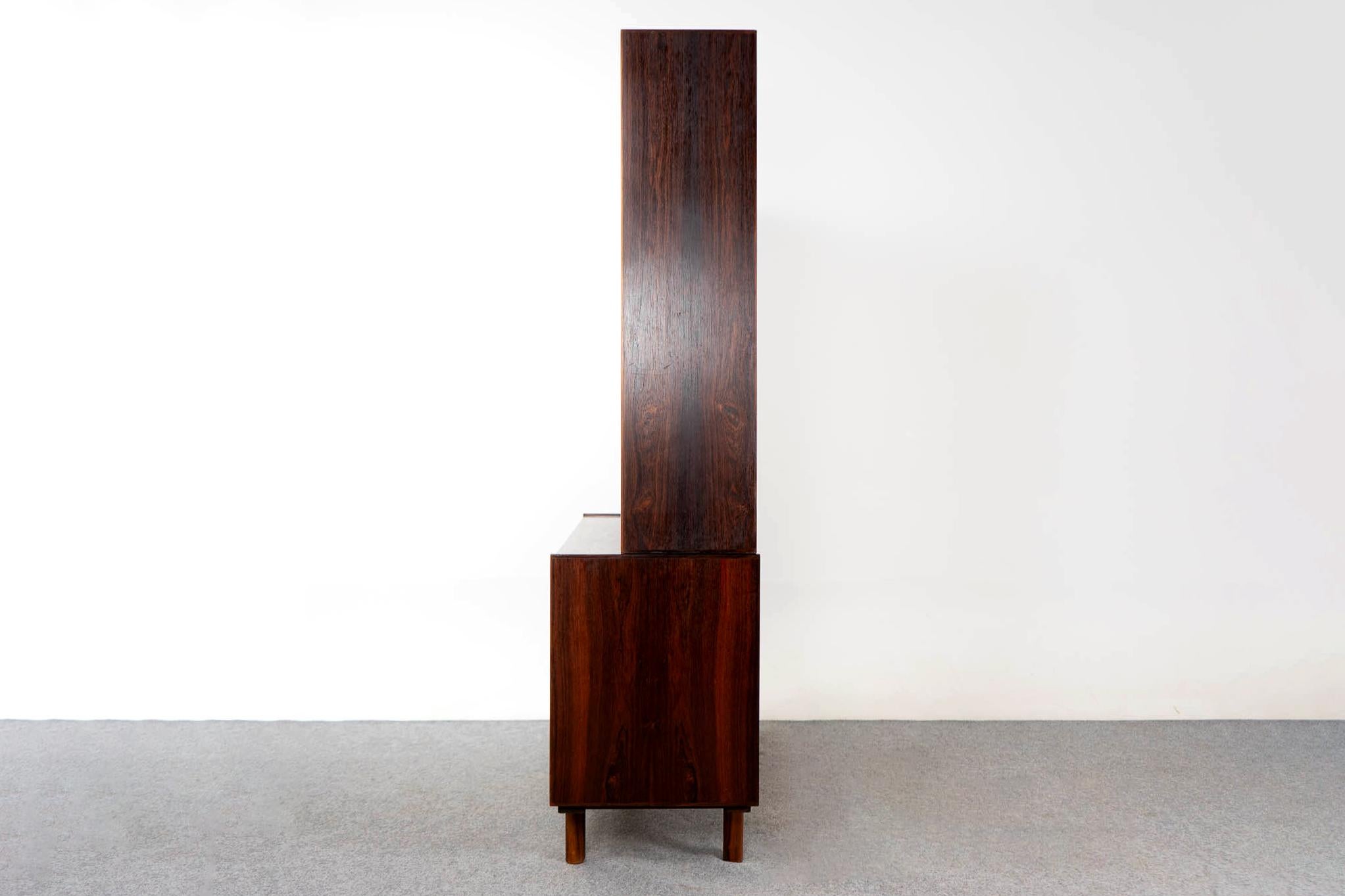 Danish Modern Rosewood Bookcase Cabinet 9