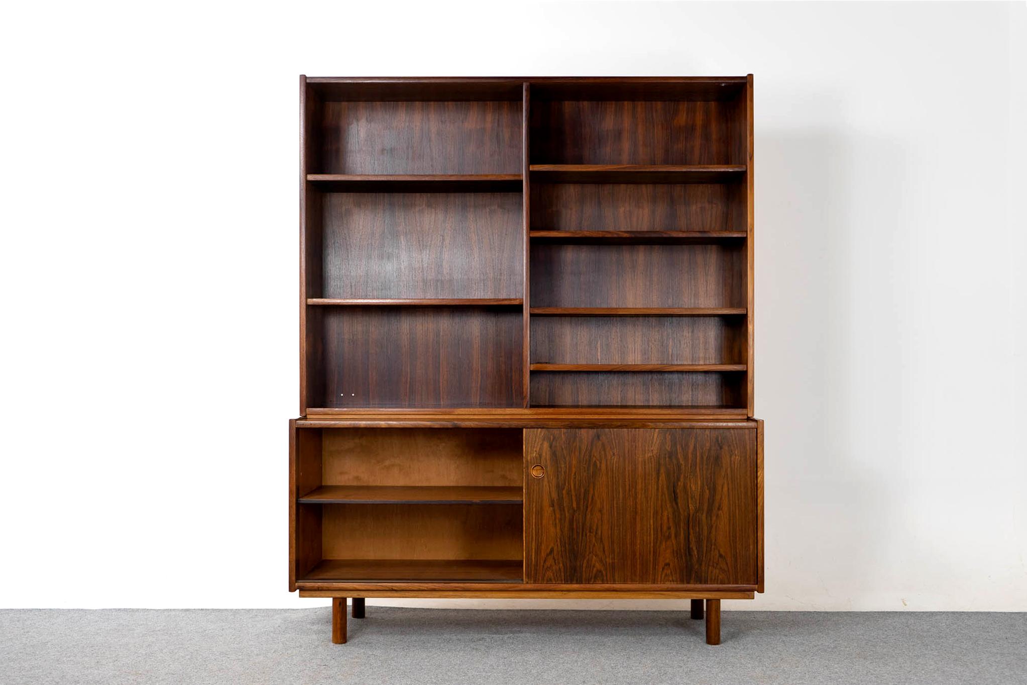 Scandinavian Modern Danish Modern Rosewood Bookcase Cabinet
