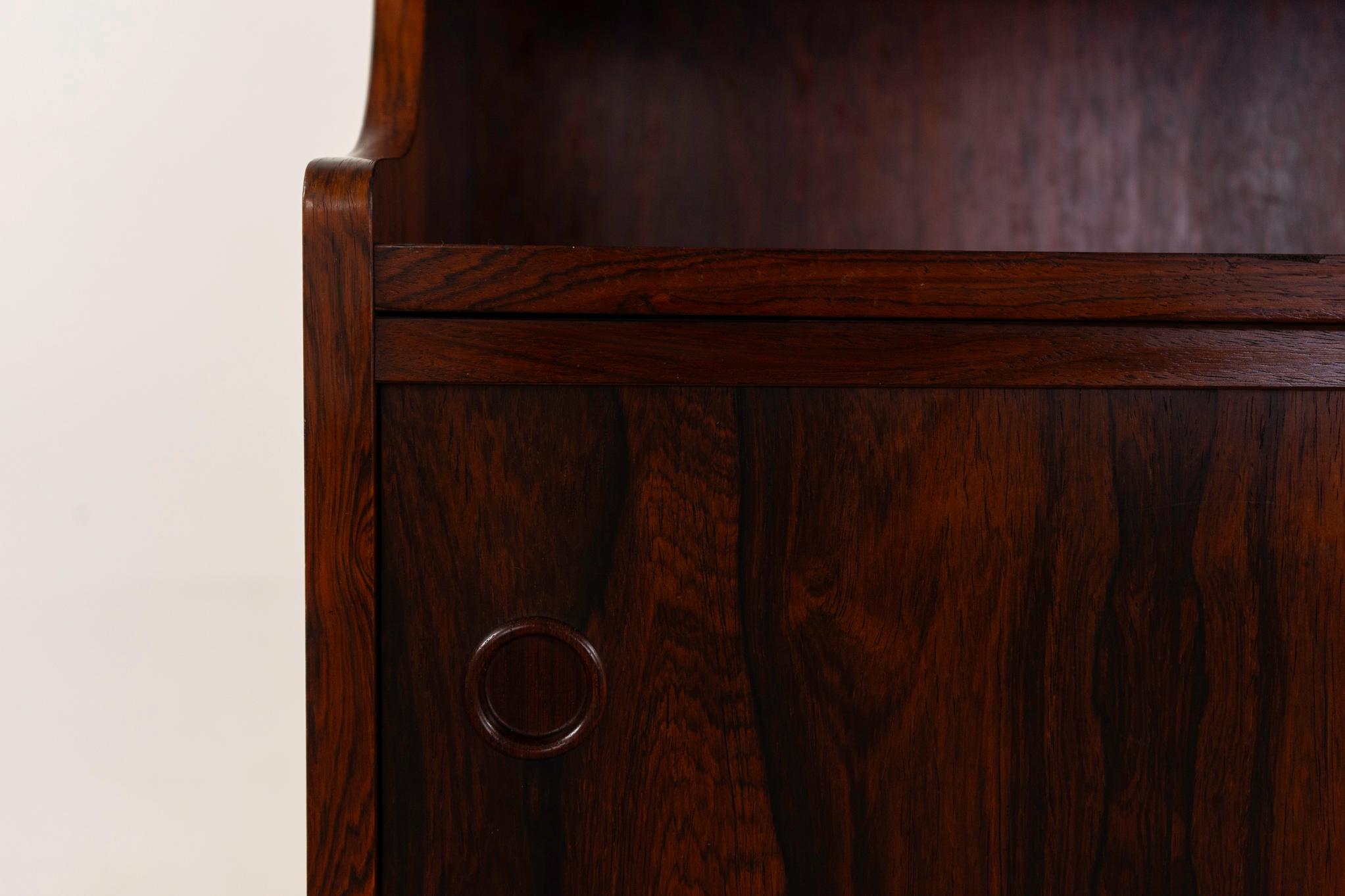 Dänisches Modernes Palisander Bücherregal / Schrank (Furnier) im Angebot
