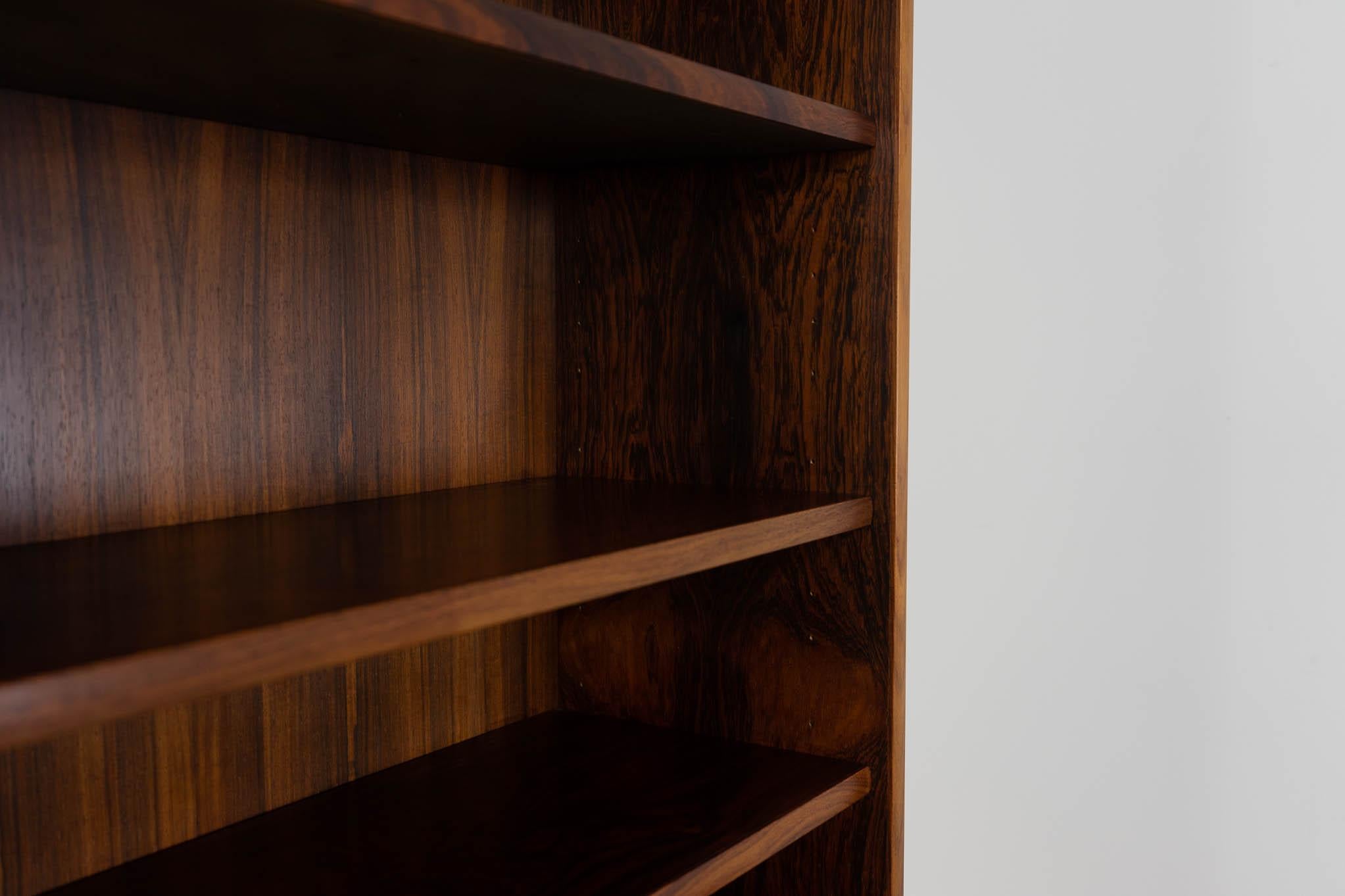 Danish Modern Rosewood Bookcase Cabinet 1