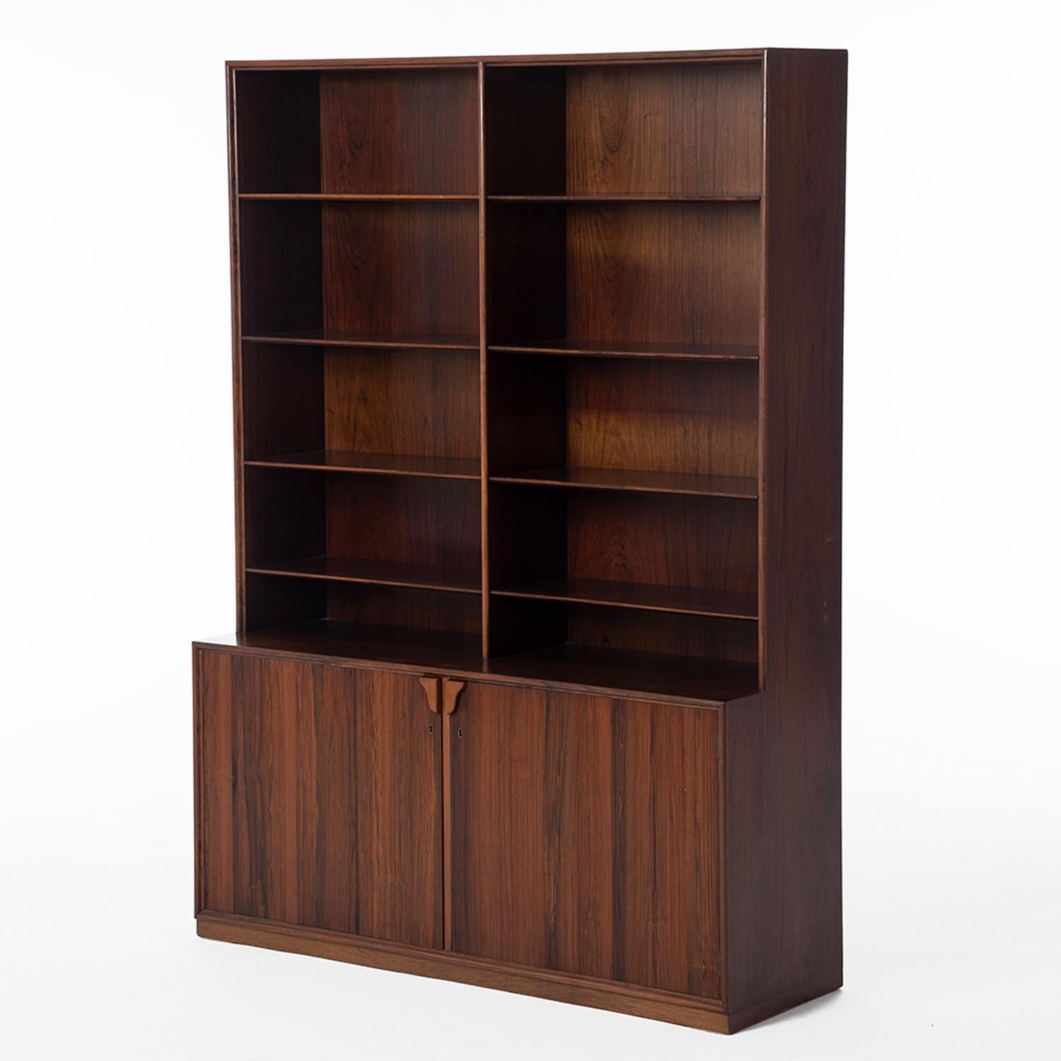 Scandinavian Danish Modern Rosewood Bookcase