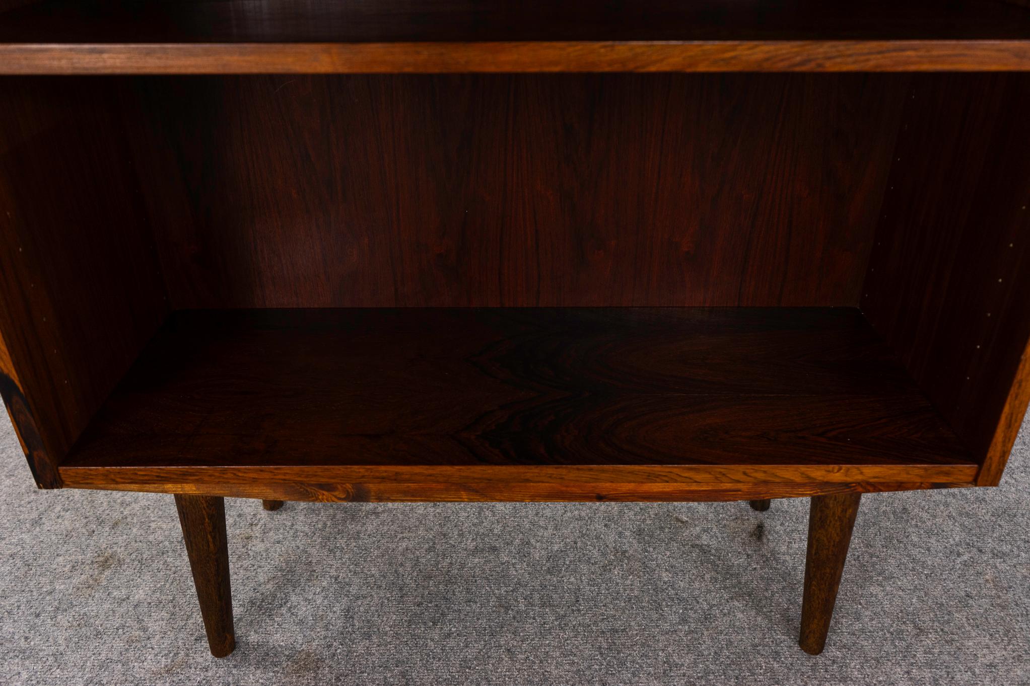 Mid-20th Century Danish Modern Rosewood Bookcase For Sale