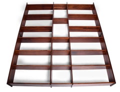 Danish Modern Rosewood Bookcase Wall Unit Designed by Ib Juul Christensen