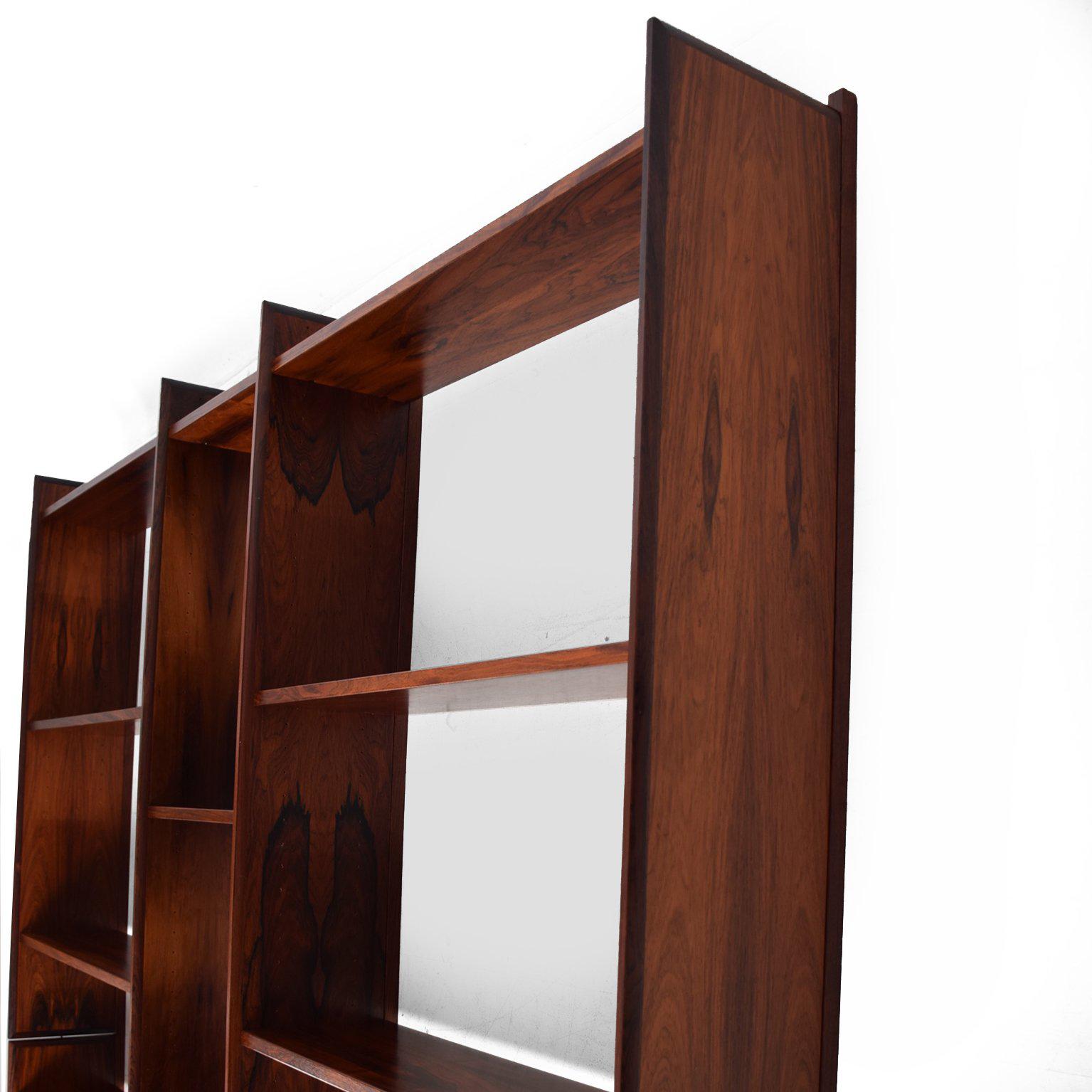 Danish Modern Rosewood Bookcase Wall Unit Designed by Ib Juul Christensen 2