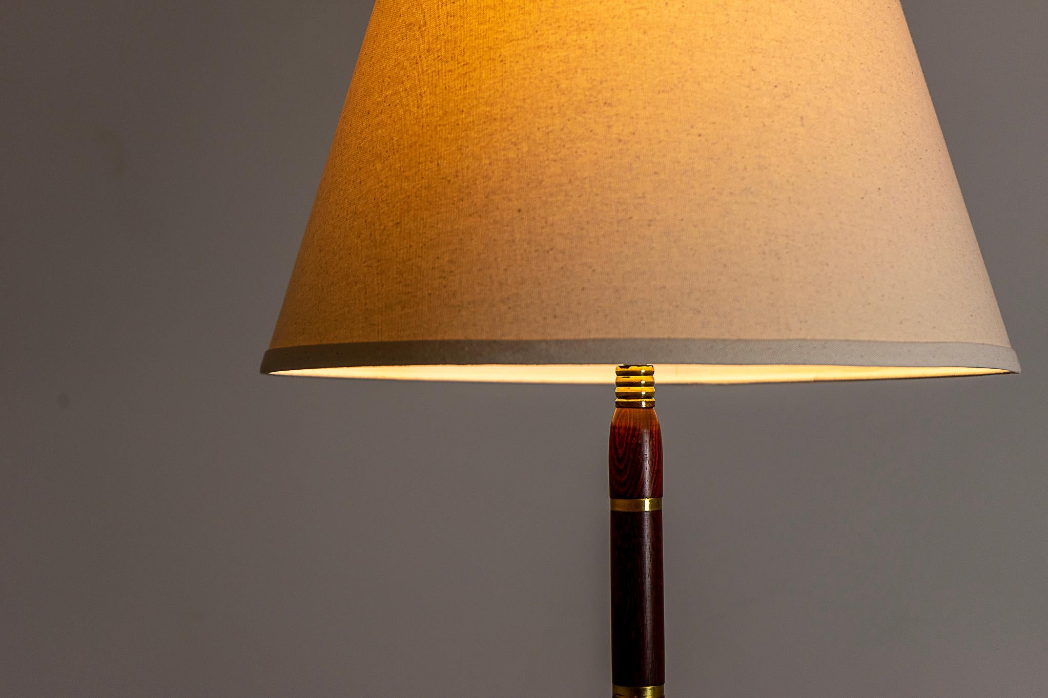 Danish Modern Rosewood & Brass Floor Lamp For Sale 4