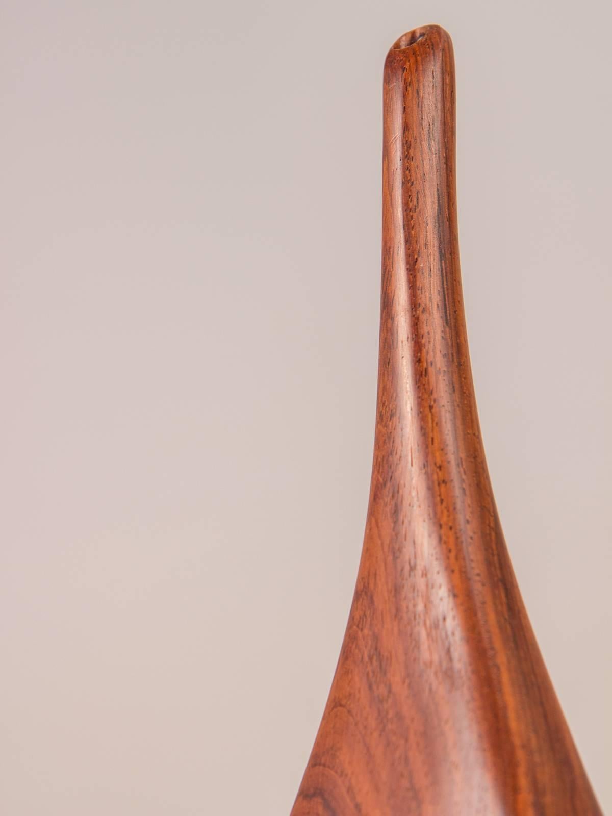 Mid-20th Century Danish Modern Rosewood Bud Vase