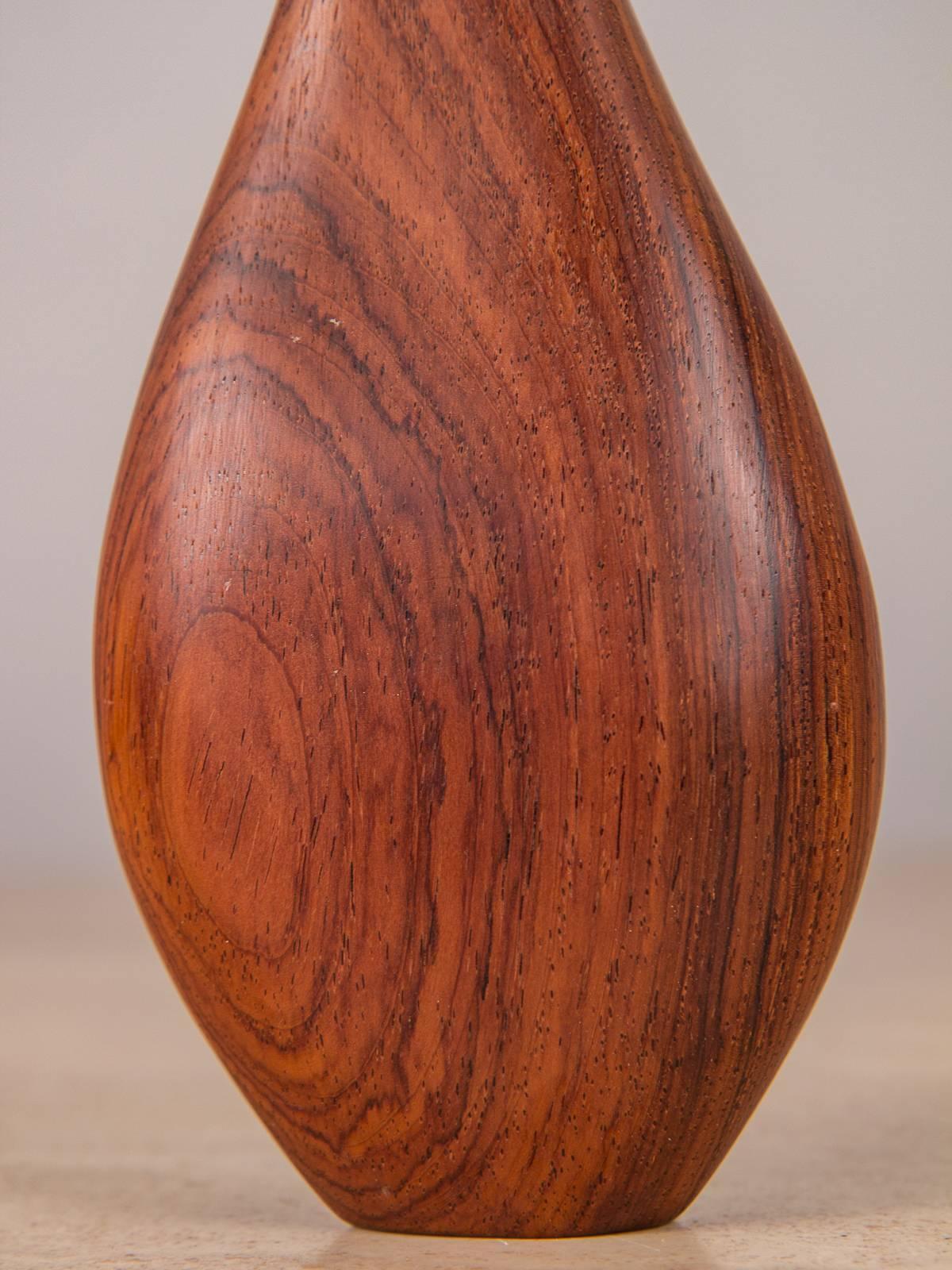 Danish Modern Rosewood Bud Vase 1