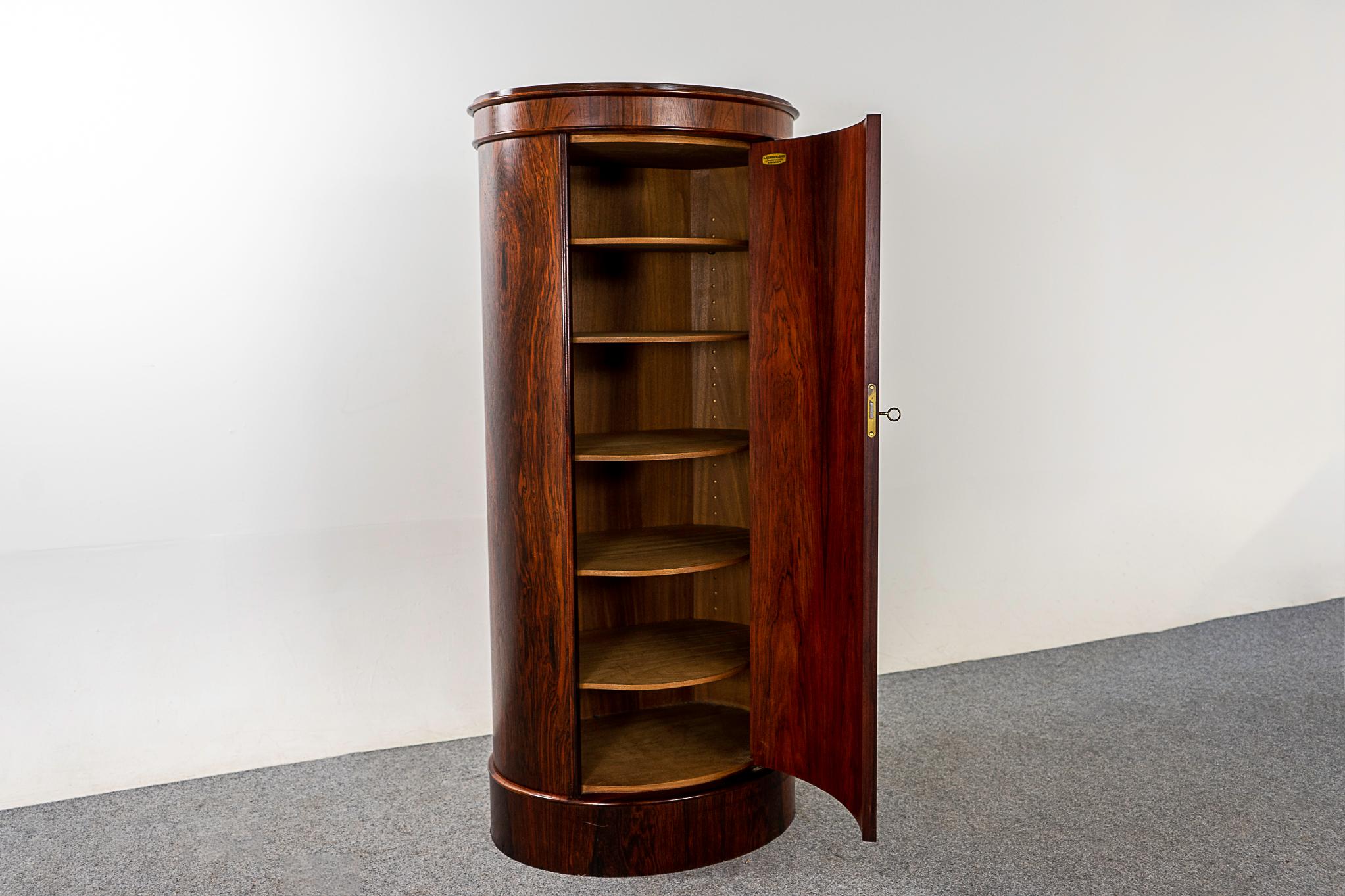 Veneer Danish Modern Rosewood Cabinet by Johannes Sorth For Sale