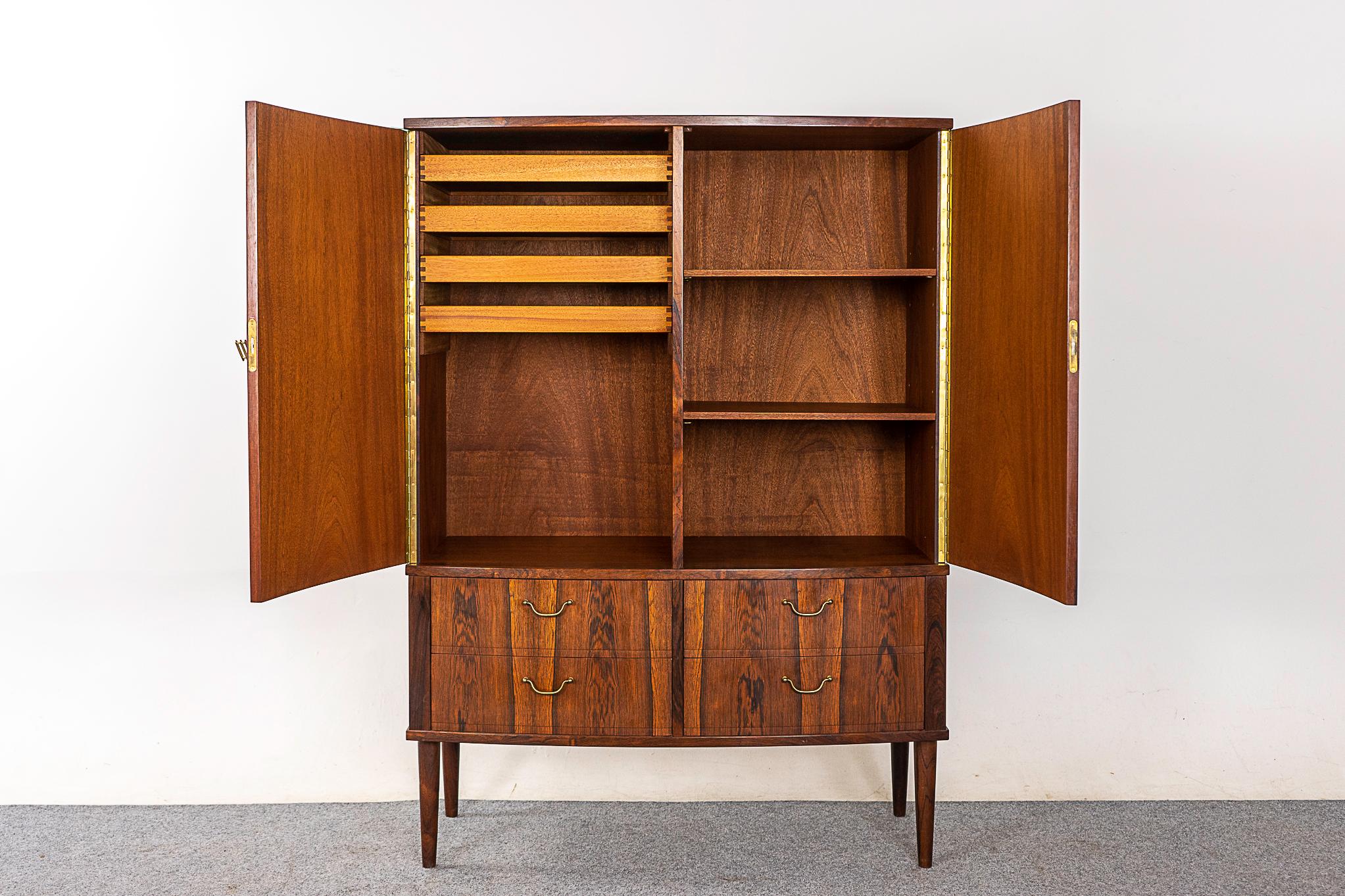 Scandinavian Modern Danish Modern Rosewood Cabinet For Sale