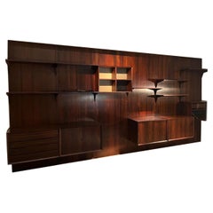 Used Danish Modern Rosewood ‘Cado’ Modular Wall System by Poul Cadovius