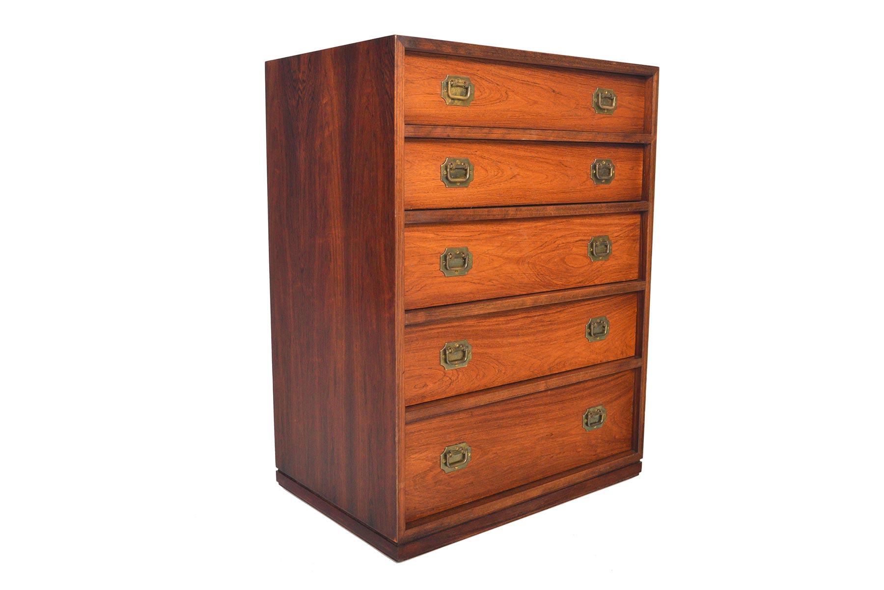Danish Modern Rosewood Campaign Jewelry Chest by Henning Korch 1