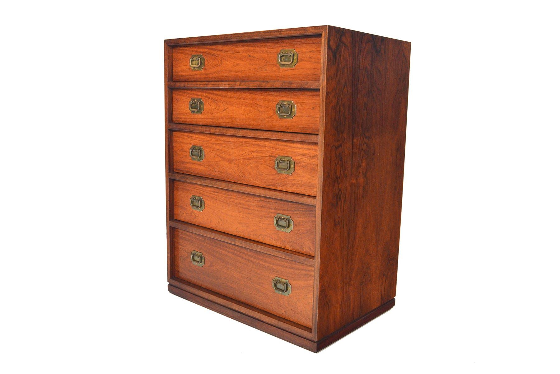 Danish Modern Rosewood Campaign Jewelry Chest by Henning Korch 2
