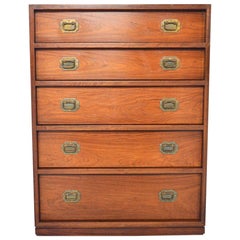 Danish Modern Rosewood Campaign Jewelry Chest by Henning Korch