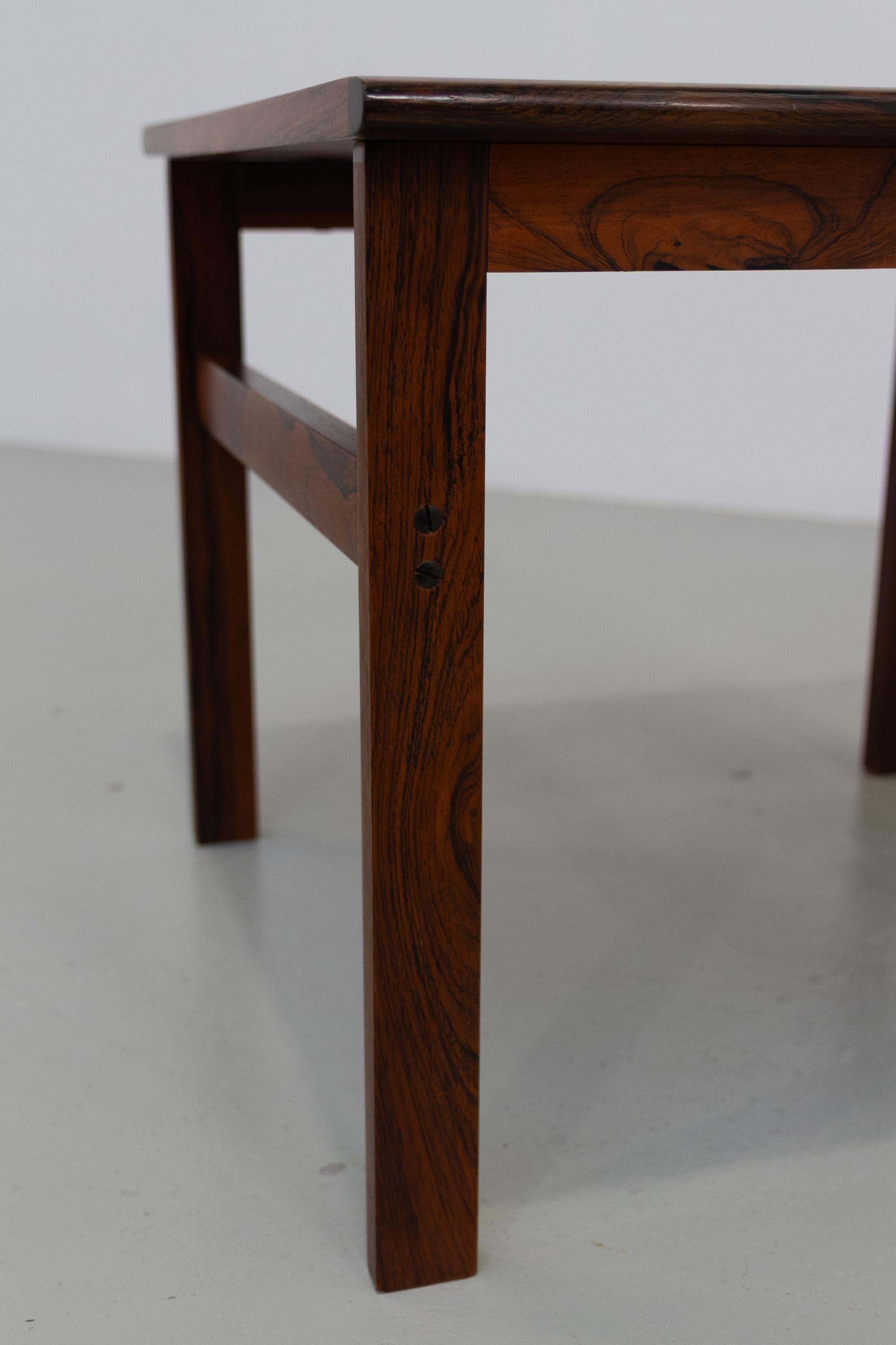 Table basse moderne danoise en bois de rose Capella par I+I pour N Eilersen, 1960. en vente 4