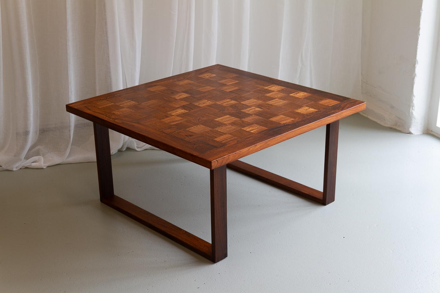 Danish Modern Rosewood Chess and Coffee Table by Poul Cadovius, 1960s. 14