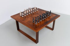 Danish Modern Rosewood Chess and Coffee Table by Poul Cadovius, 1960s.