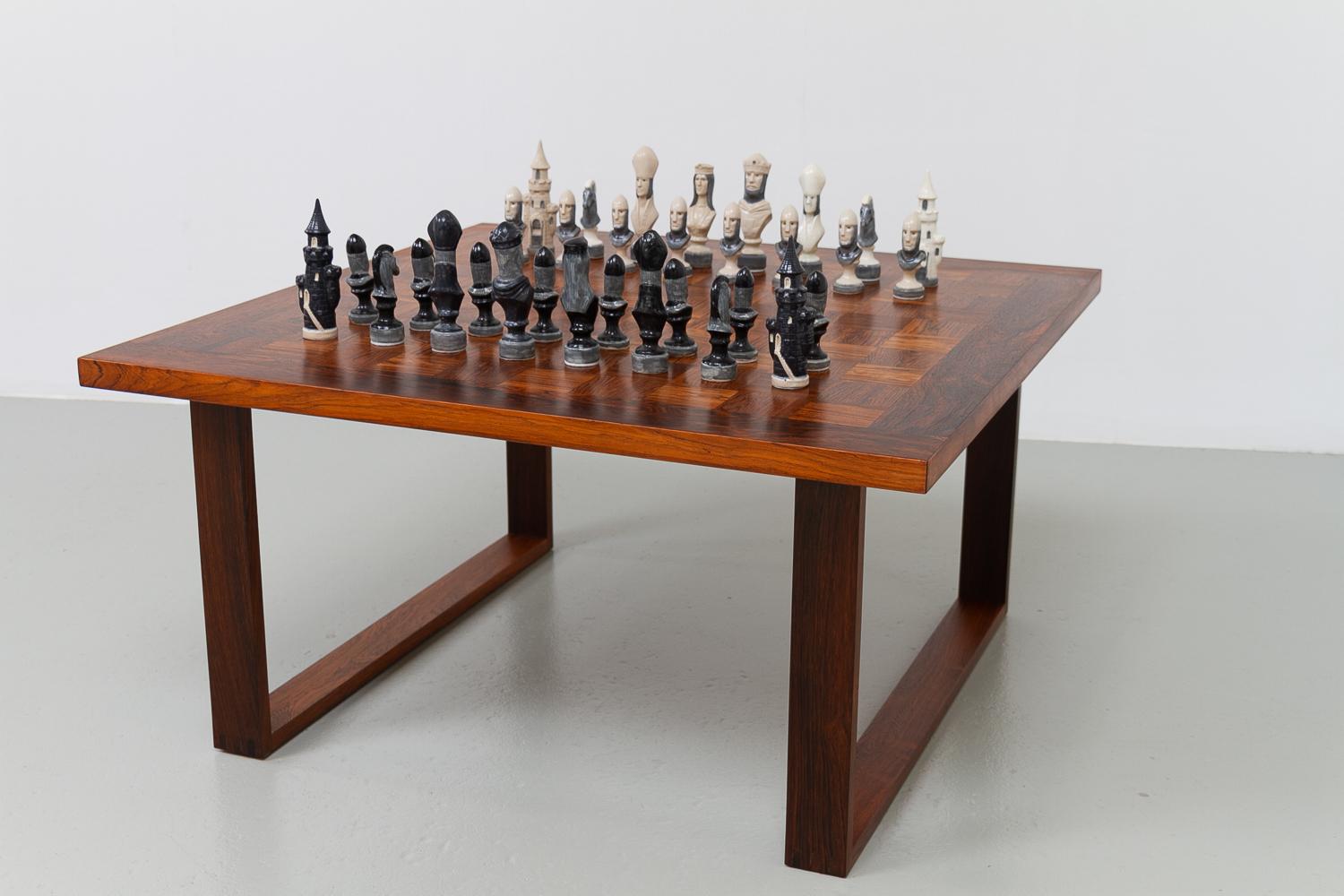 Scandinavian Modern Danish Modern Rosewood Chess and Coffee Table by Poul Cadovius, 1960s.