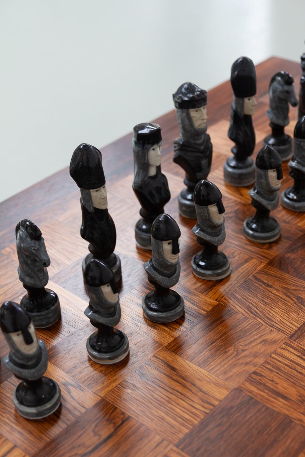 Danish Modern Rosewood Chess and Coffee Table by Poul Cadovius, 1960s. 1