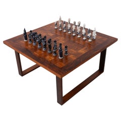 Danish Modern Rosewood Chess and Coffee Table by Poul Cadovius, 1960s.