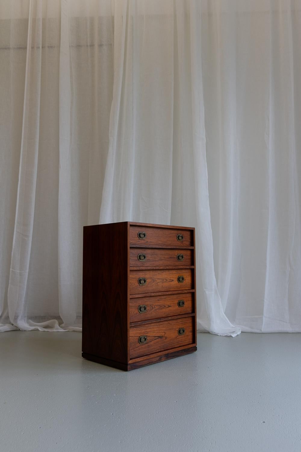 Danish Modern Rosewood Chest of Drawers by Henning Korch, 1960s. For Sale 10