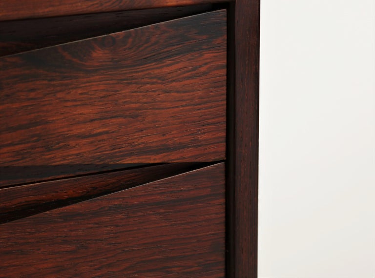 Danish Modern Rosewood Chest of Drawers by Niels Clausen, 1960s 2