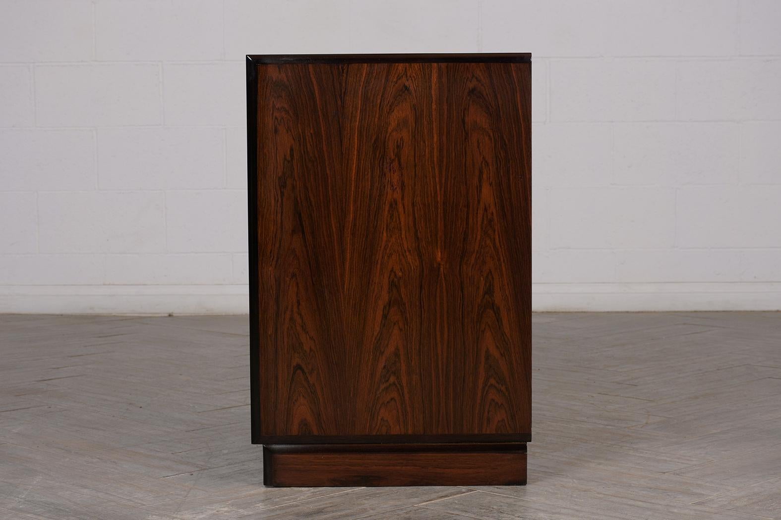 Mid Century Modern Rosewood Lacquered Cabinet 2
