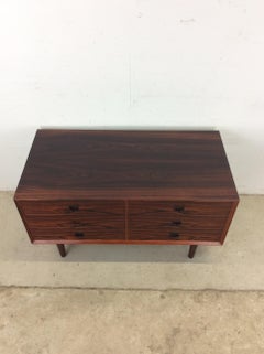 Danish Modern Rosewood Chest of Drawers with Tapered Legs