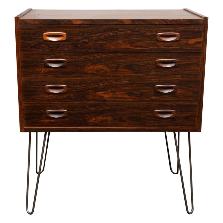Curated visual reference: Picture Idea: Danish Modern Rosewood Chest On Hairpin Legs At 1Stdibs