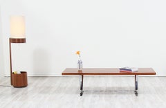 Danish Modern Rosewood & Chrome Coffee Table by Georg Thams