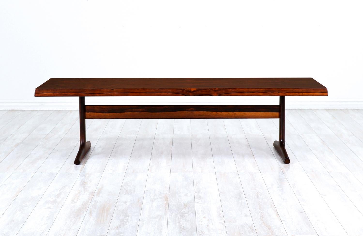 Mid-Century Modern Danish Modern Rosewood Coffee Table by Dansk Design