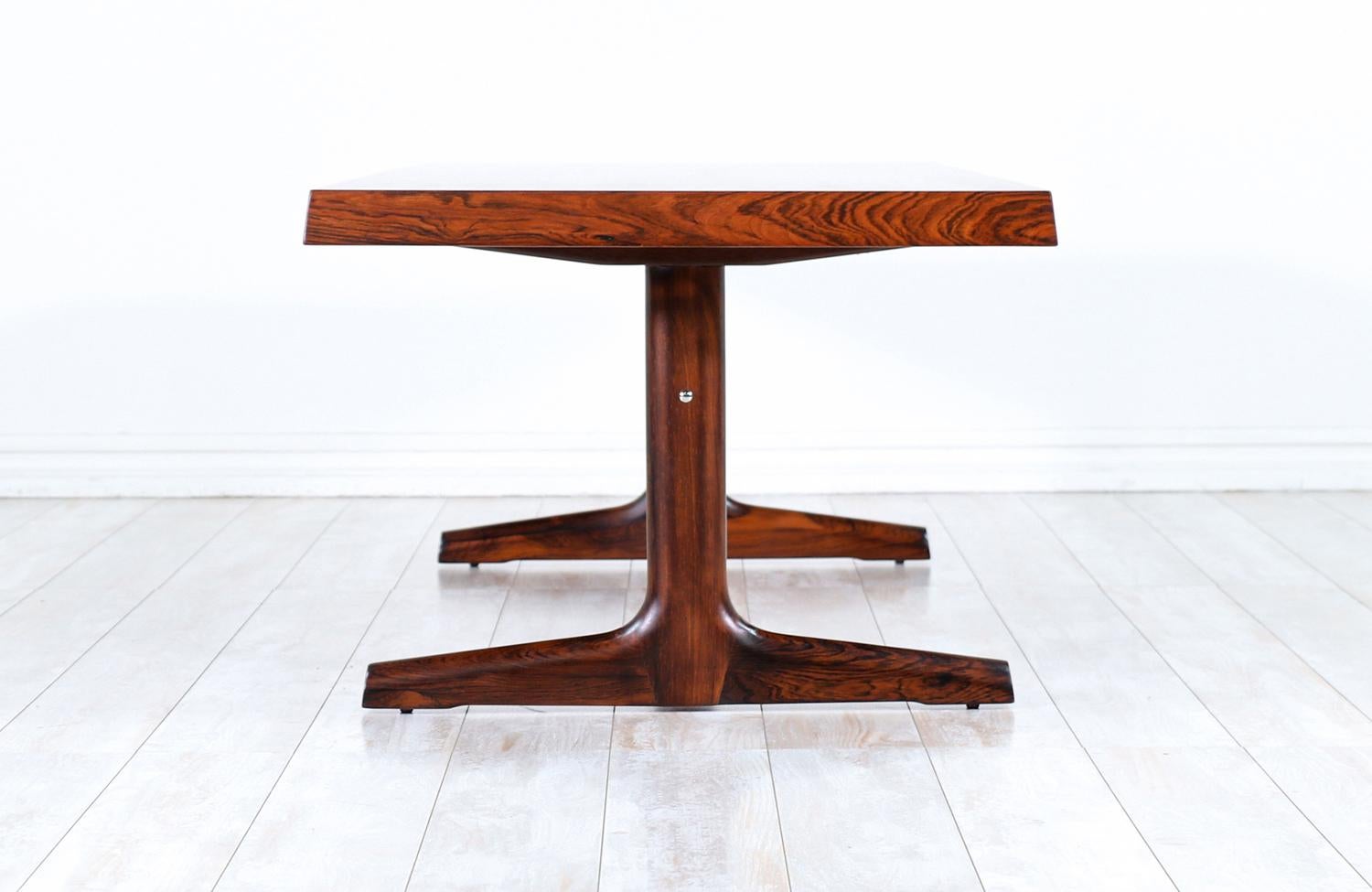 Mid-20th Century Danish Modern Rosewood Coffee Table by Dansk Design