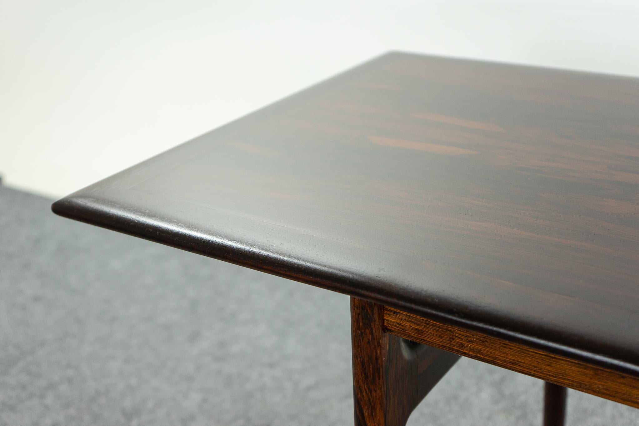 Hardwood Danish Modern Rosewood Coffee Table by Johannes Andersen