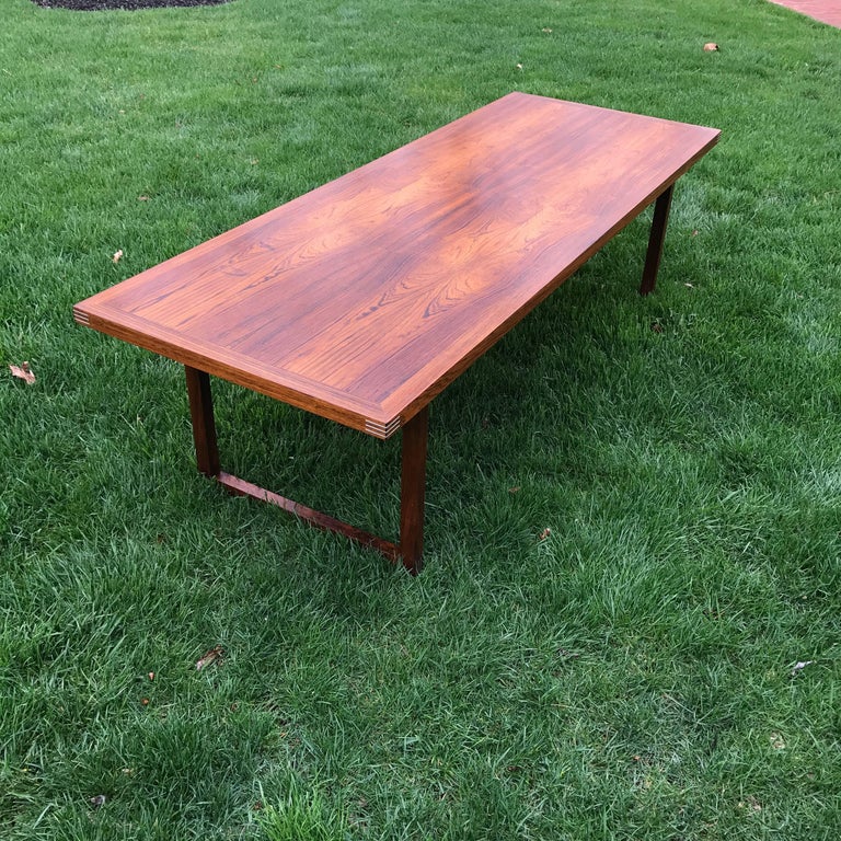 Danish Modern Rosewood Coffee Table by Rud Thygesen for ...
