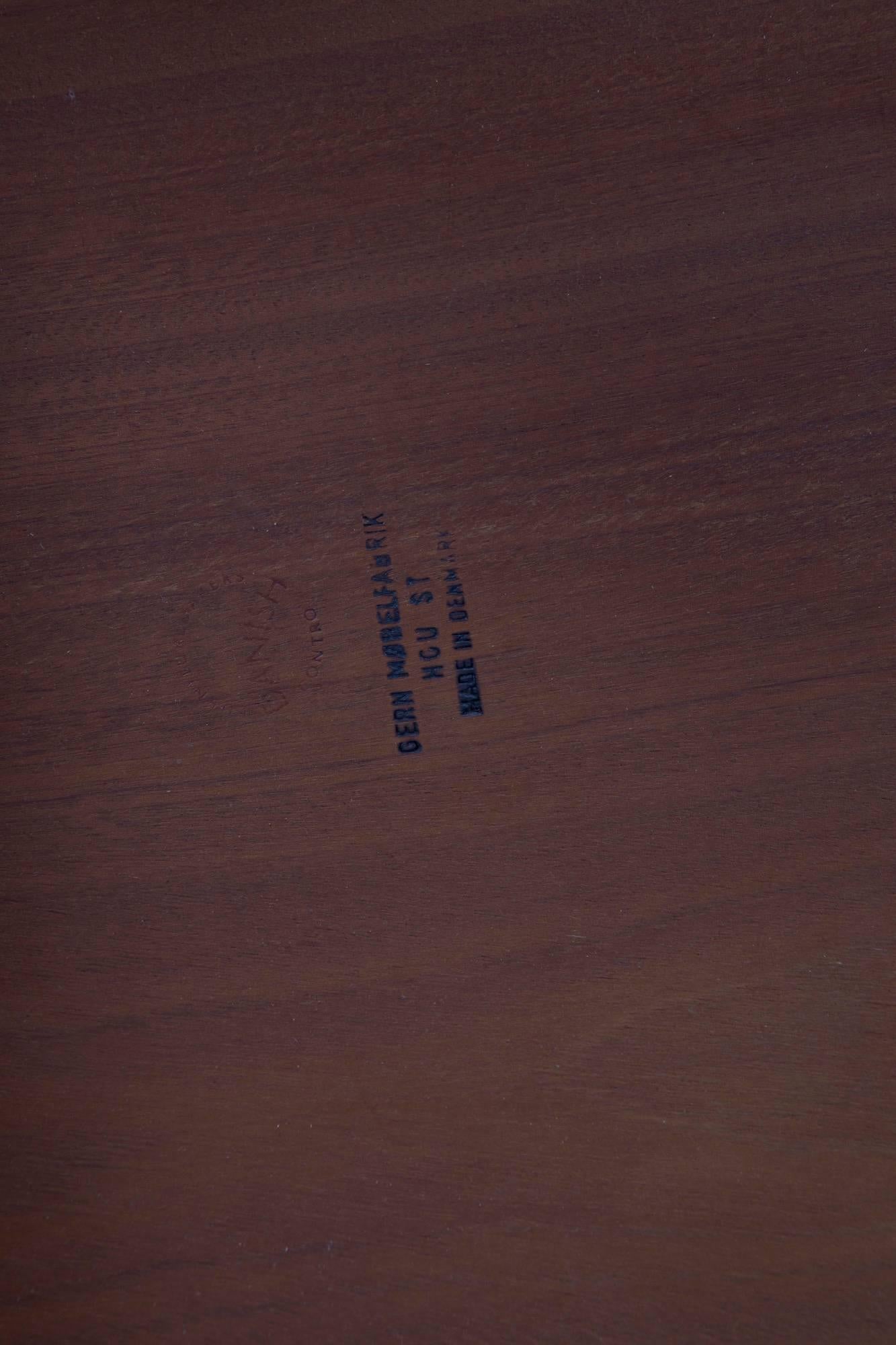 Mid-20th Century Danish Modern Rosewood Coffee Table with Shelf, Gern Møbelfabrik, Denmark