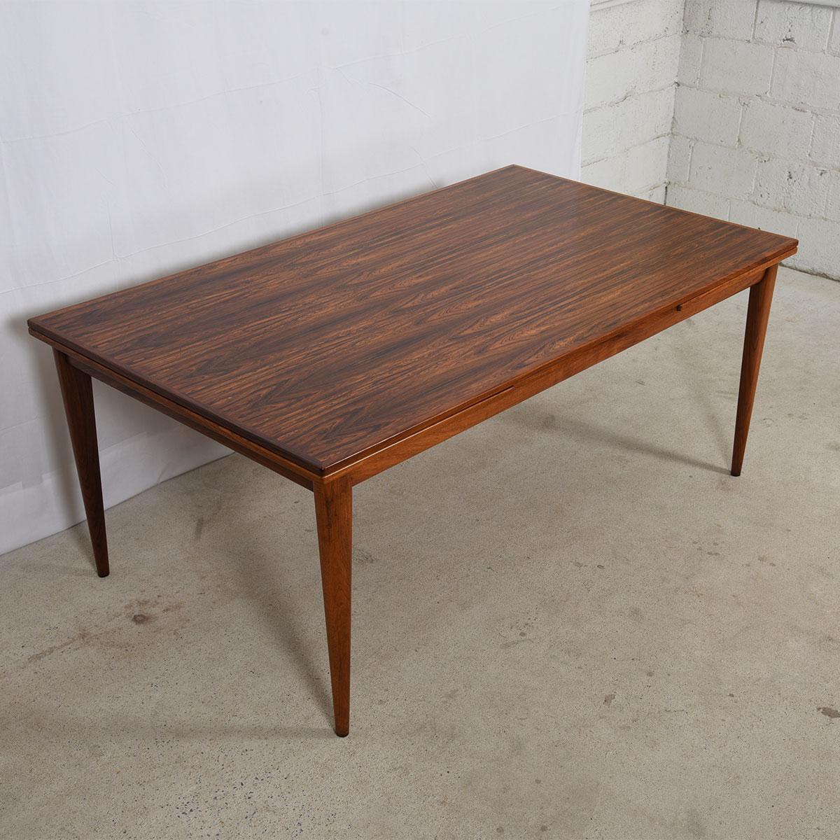 Mid-Century Modern Danish Modern Rosewood Colossal Dining Table For Sale