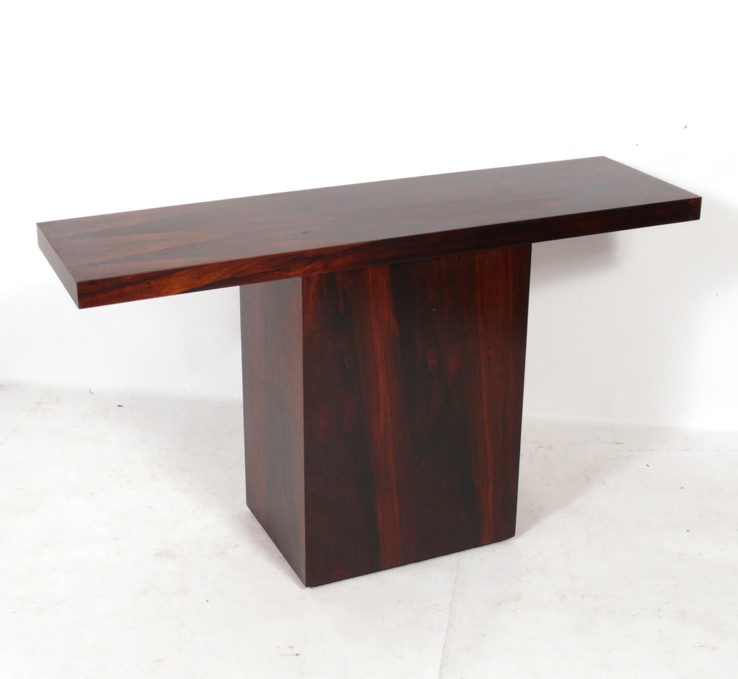 Danois Table console danoise moderne en palissandre Design Line Line en vente