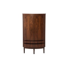 Danish Modern Rosewood Corner Cabinet