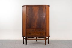 Danish Modern Rosewood Corner Cabinet