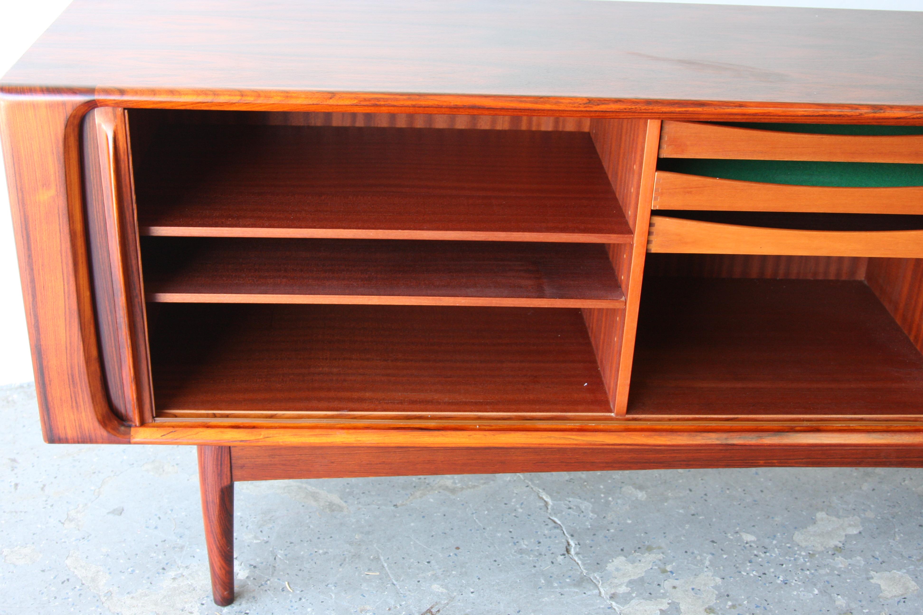 Danish Modern Rosewood Credenza by Bernhard Pedersen & Son 5