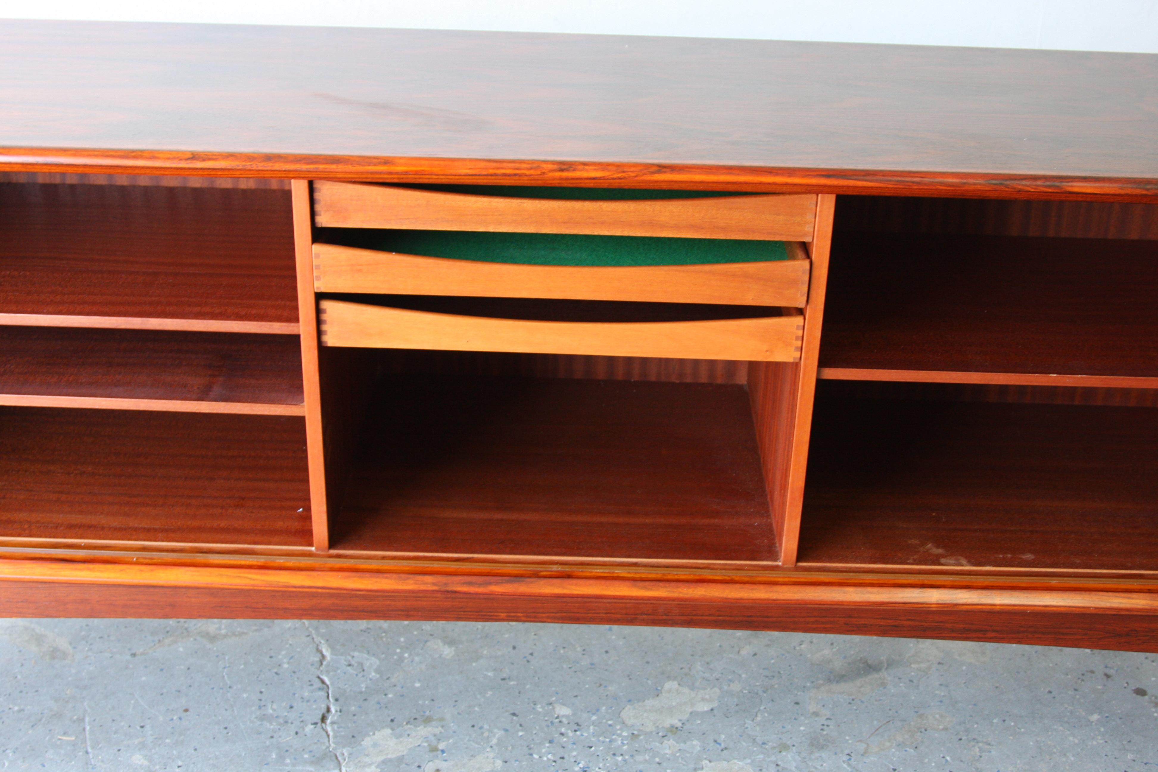 Danish Modern Rosewood Credenza by Bernhard Pedersen & Son 6