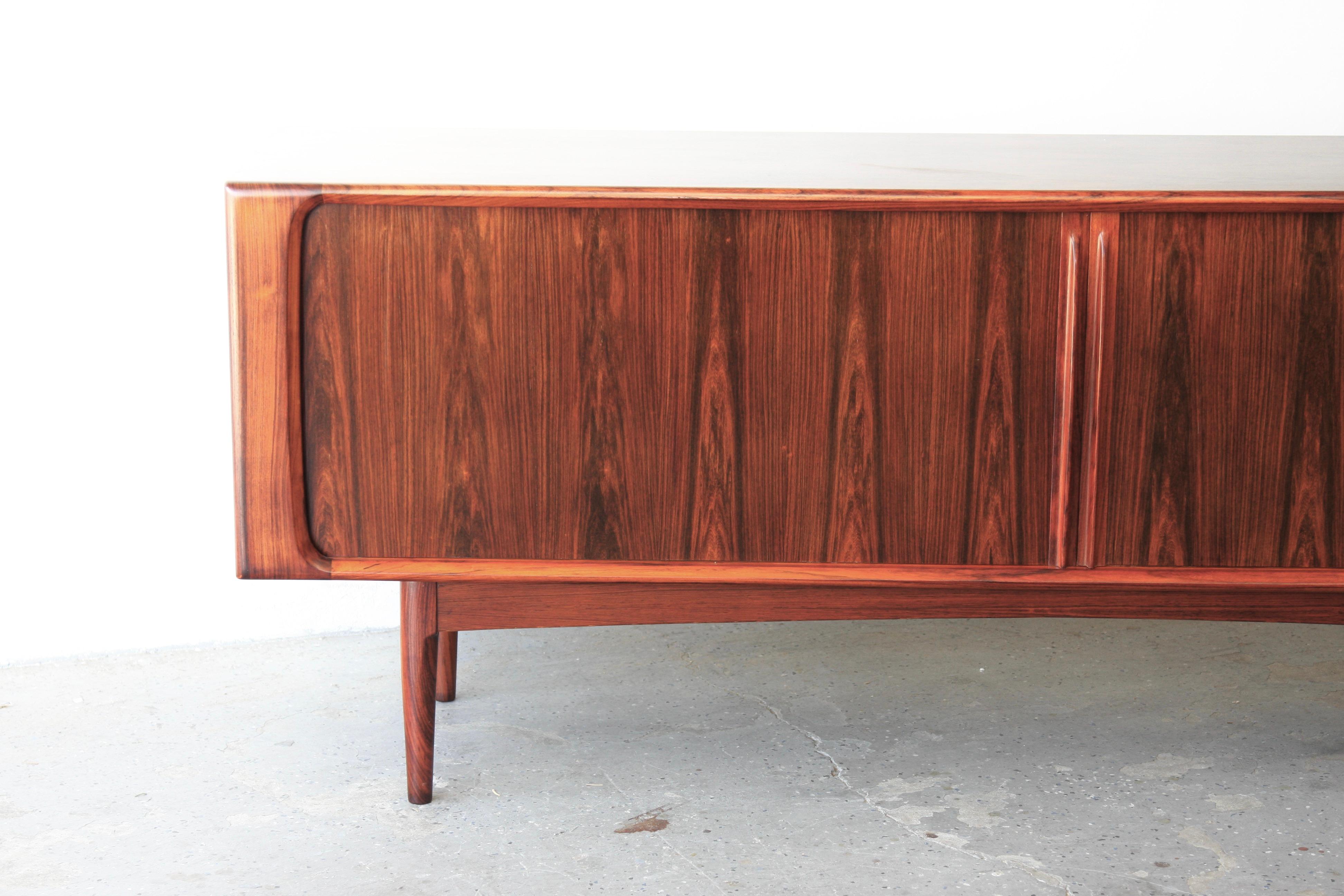Danish Modern Rosewood Credenza by Bernhard Pedersen & Son 10