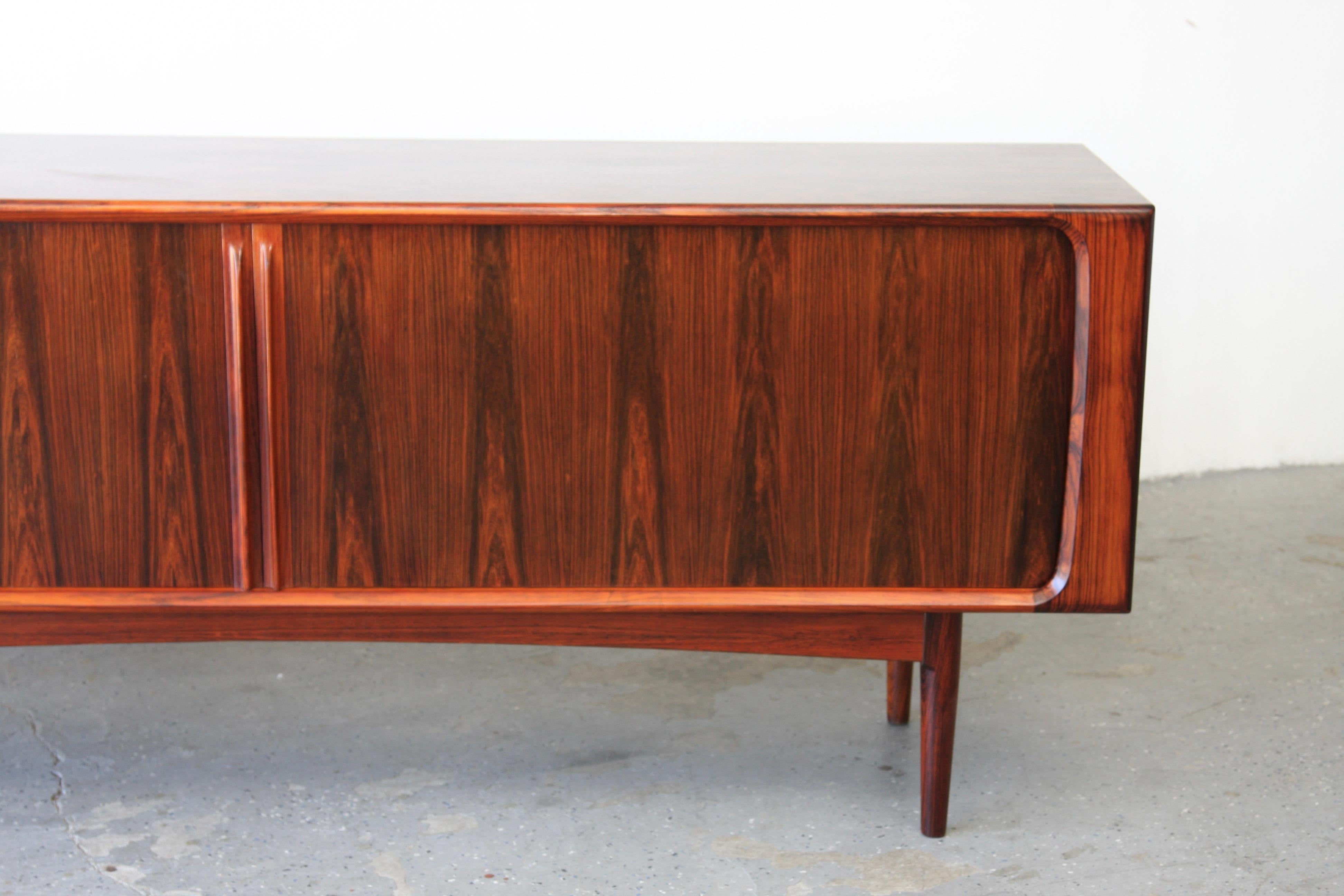 Danish Modern Rosewood Credenza by Bernhard Pedersen & Son 11