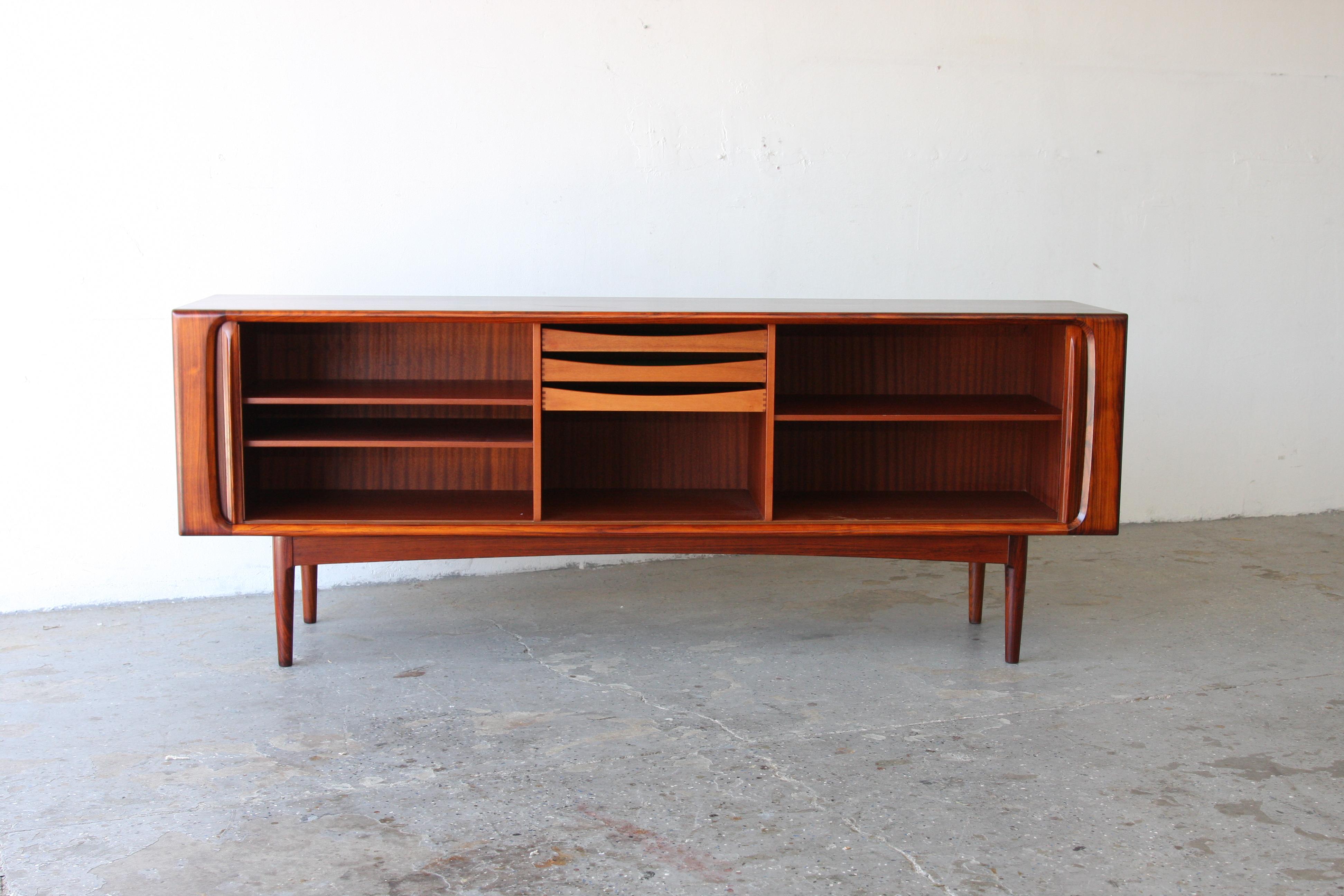Danish Modern Rosewood Credenza by Bernhard Pedersen & Son In Good Condition In Las Vegas, NV