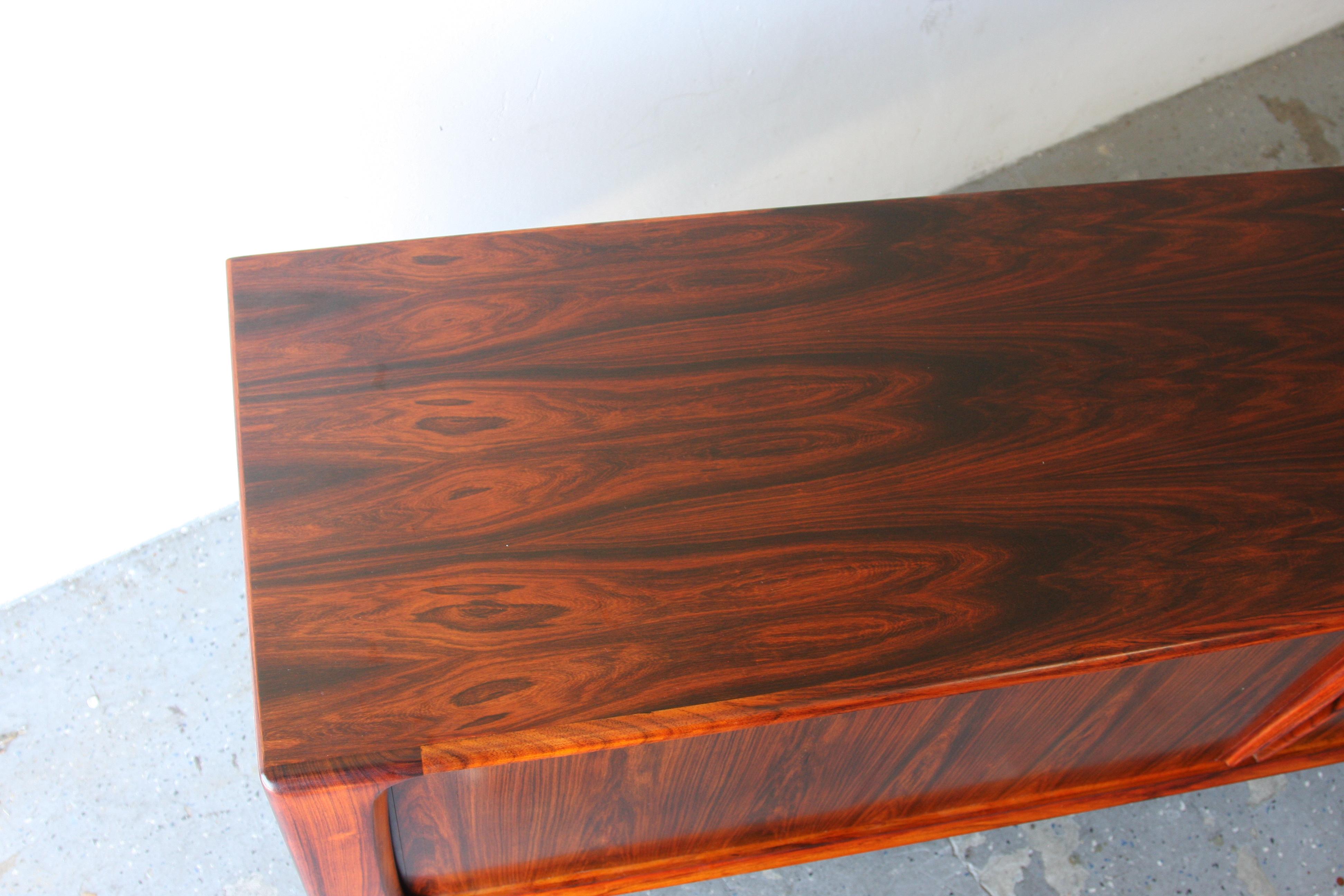 Danish Modern Rosewood Credenza by Bernhard Pedersen & Son 2