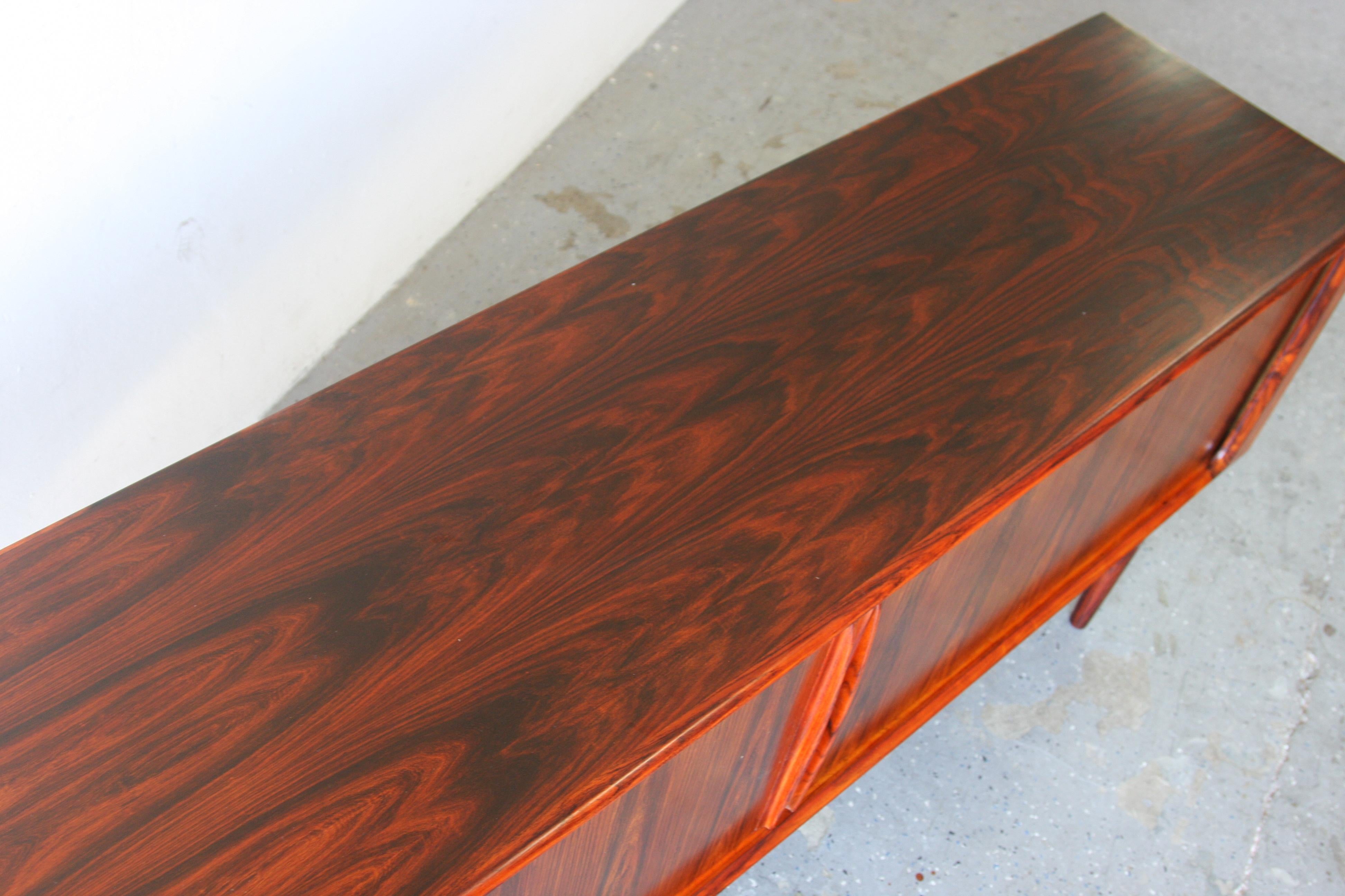Danish Modern Rosewood Credenza by Bernhard Pedersen & Son 3