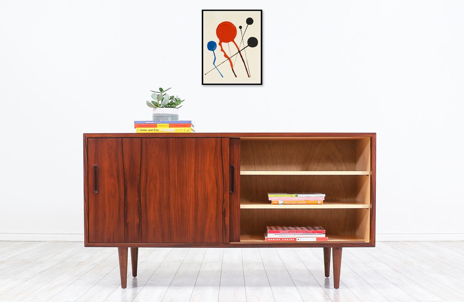 Mid-Century Modern Danish Modern Rosewood Credenza by Carlo Jensen for Hundevad & Co.