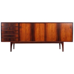 Danish Modern Rosewood Credenza by Oddense Maskinsnekeri