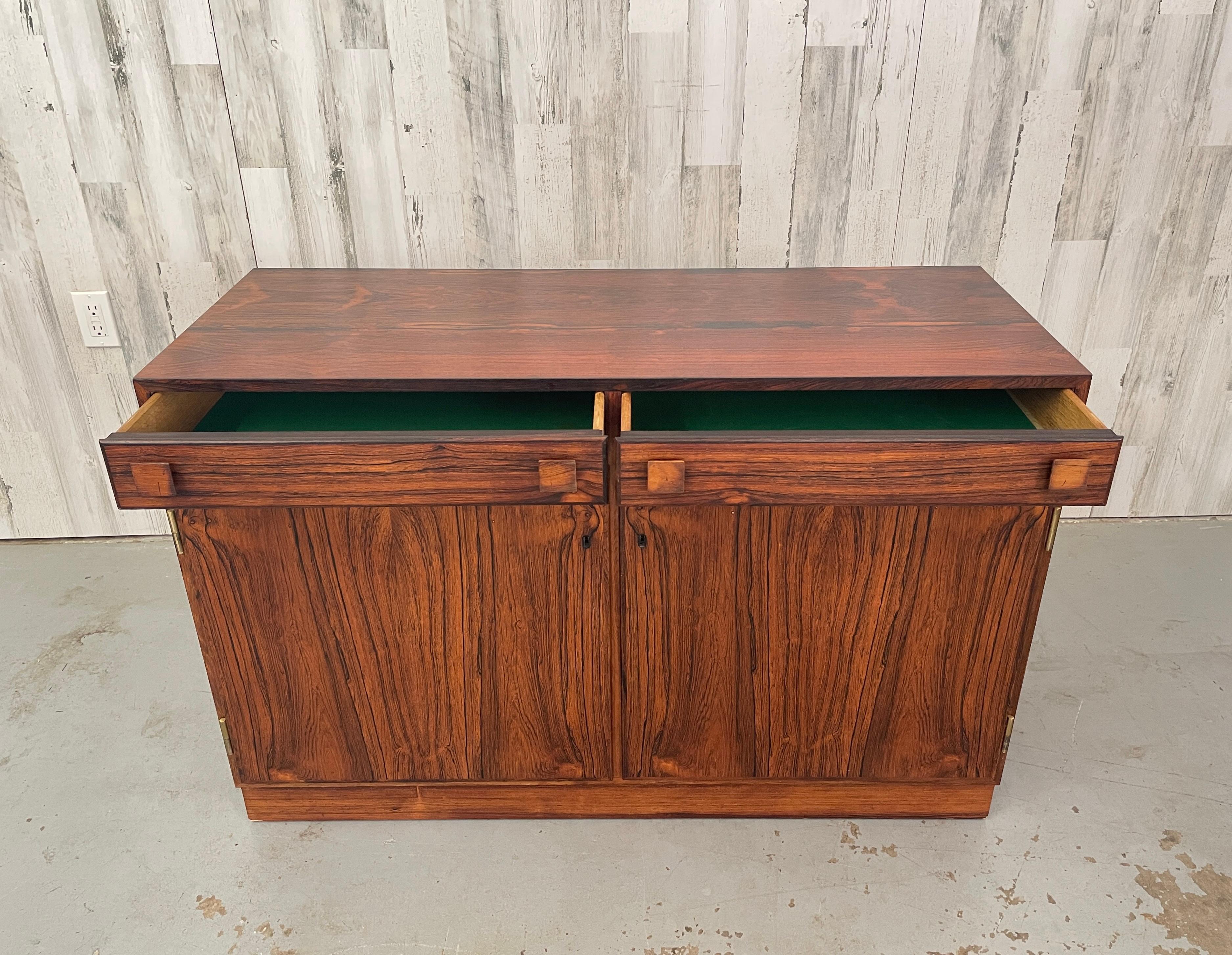 Danish Modern Rosewood Credenza For Sale 3