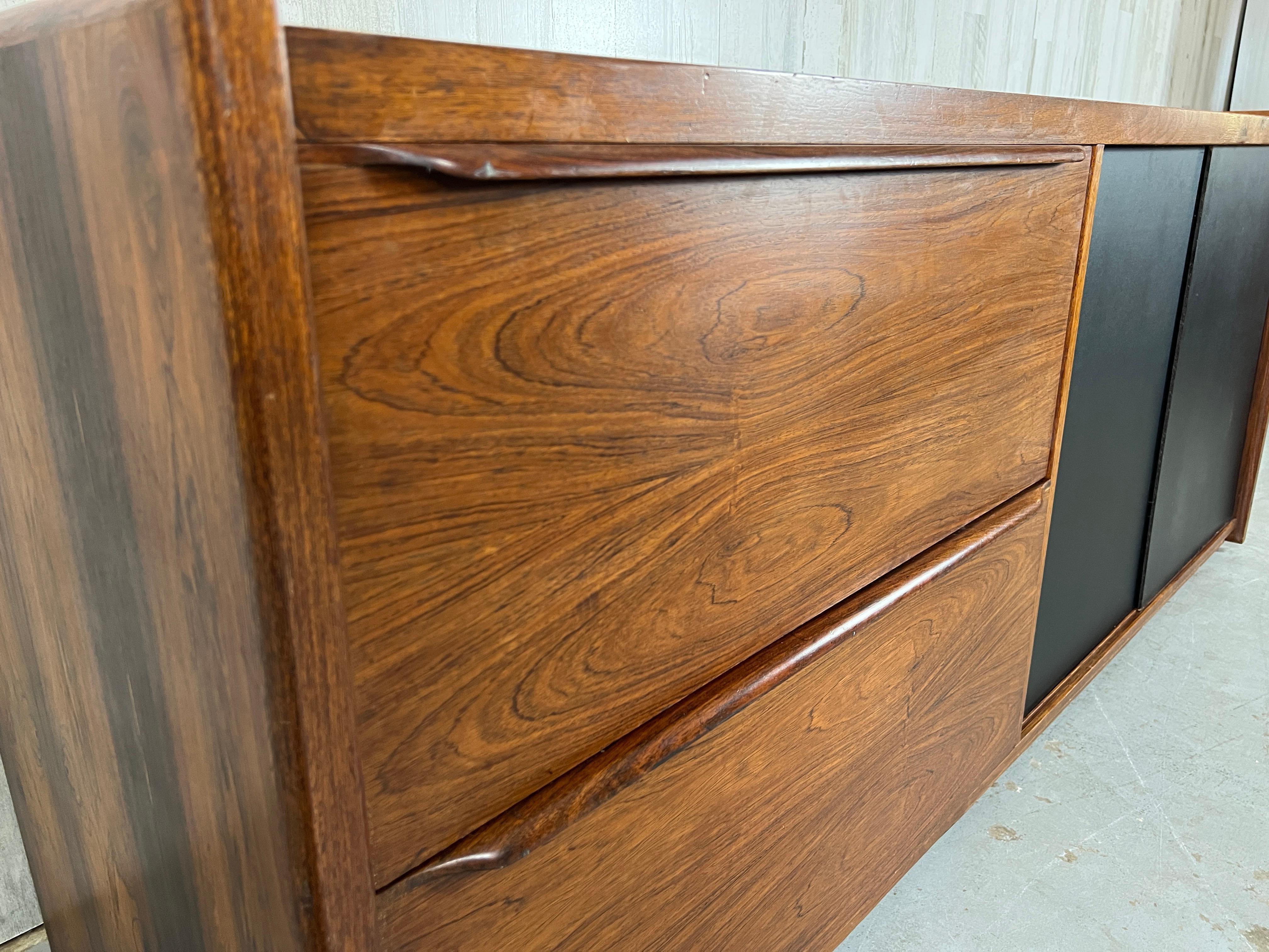 Danish Modern Rosewood Credenza For Sale 3