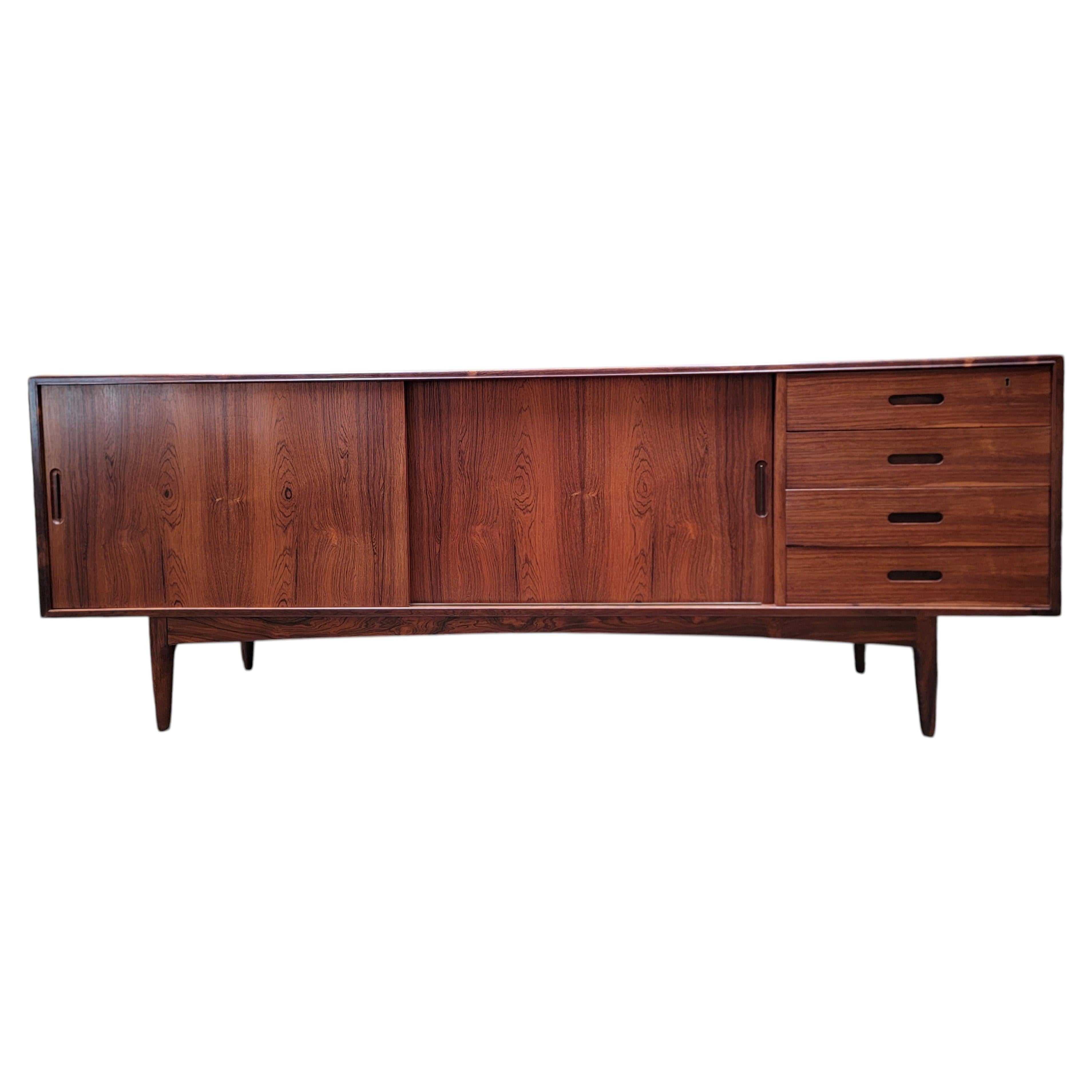 Danish Modern Rosewood Credenza For Sale